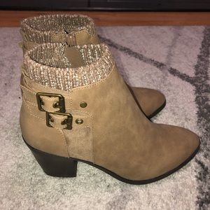 Taupe Booties size 7.5